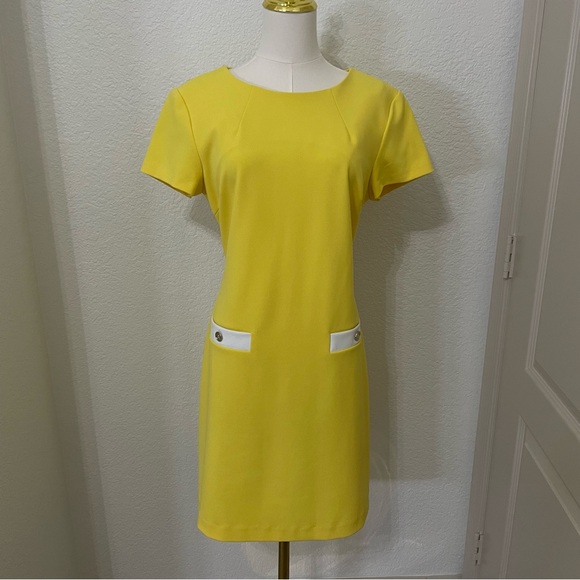 Tommy Hilfiger Yellow Mini Dress - Picture 1 of 10